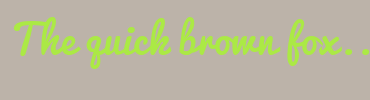 Image with Font Color ABE945 and Background Color BCB3A9